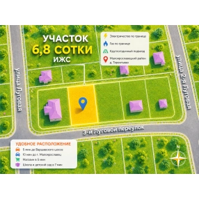 Продам участок в Терентьево